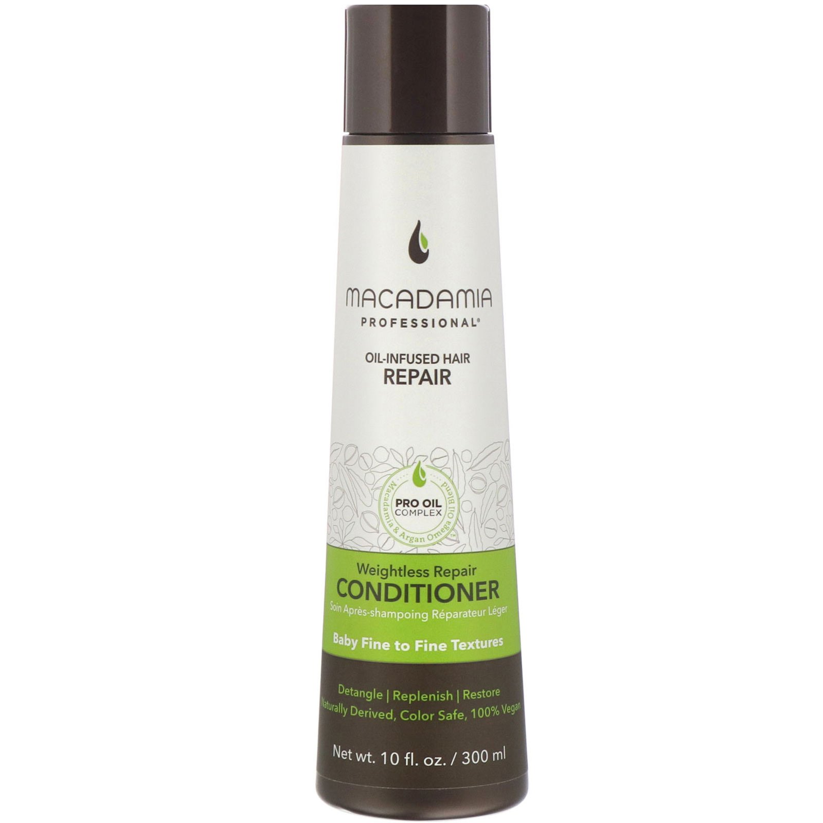 Macadamia Professional, Condicionador Reparador Leve, Texturas Finas de Bebê, 300 ml (10 fl oz)