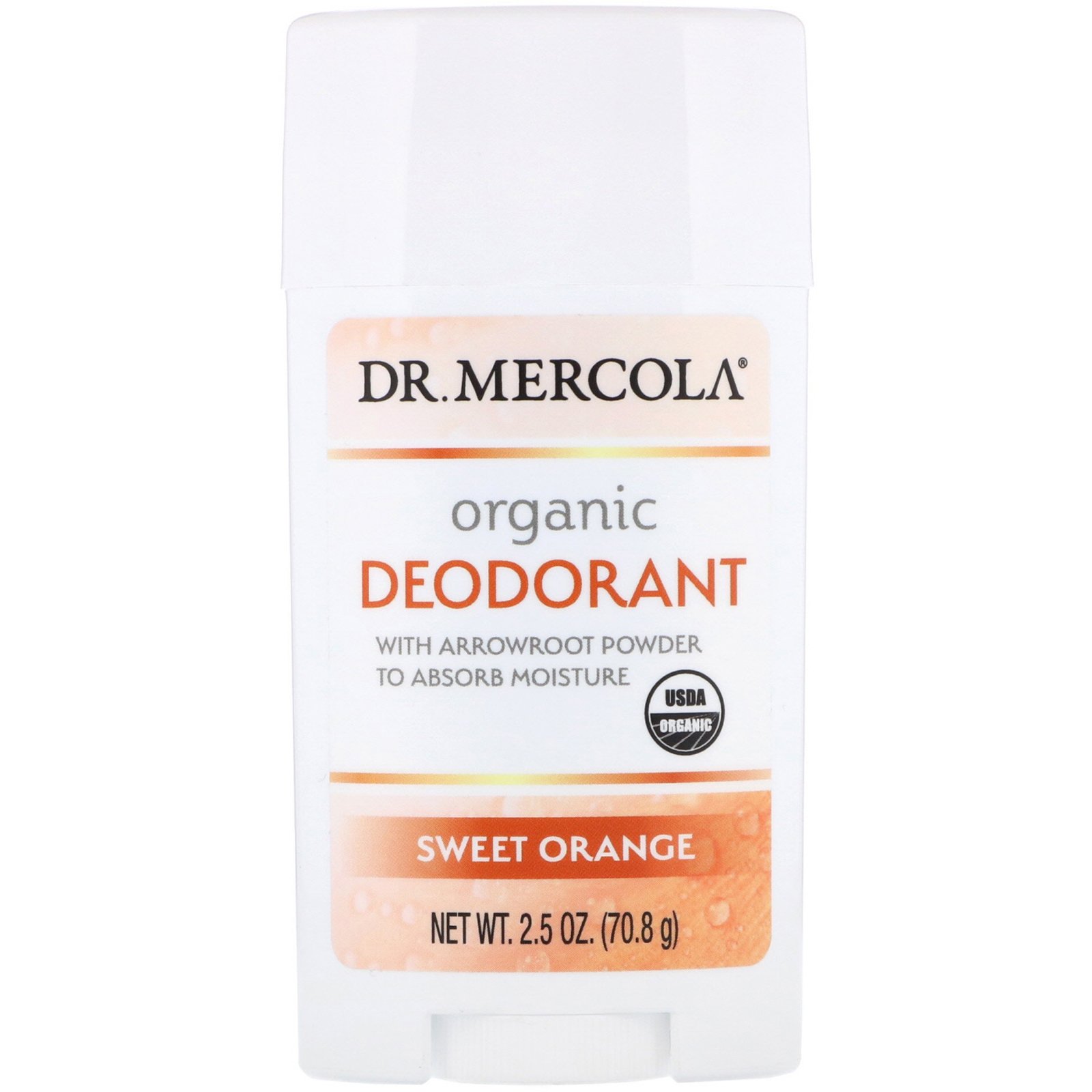 Dr. Mercola, Organic Deodorant, Sweet Orange, 2.5 oz (70.8 g)
