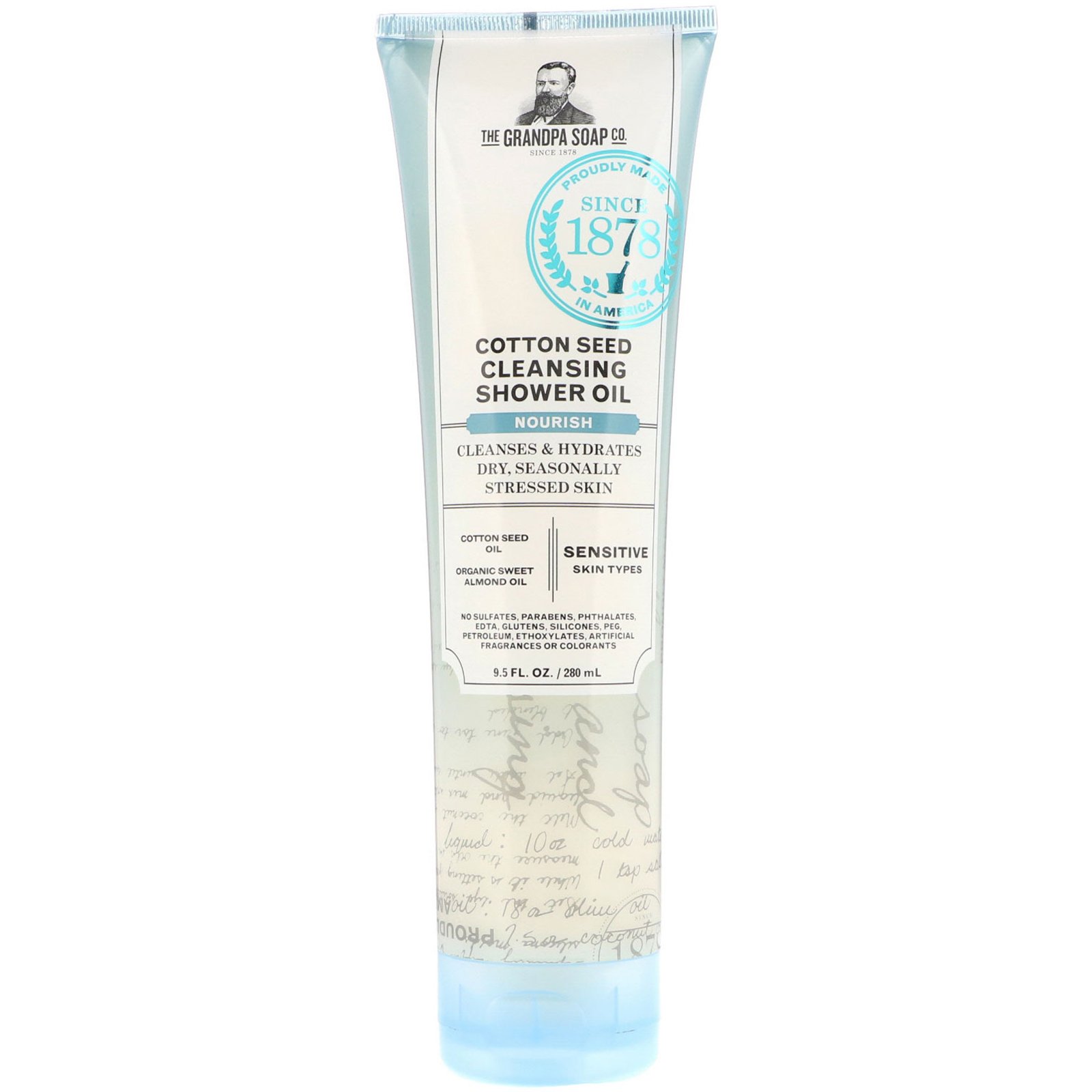 Grandpa's, Óleo de Limpeza de Semente de Algodão, Nutrição, 9,5 fl oz (280 ml)