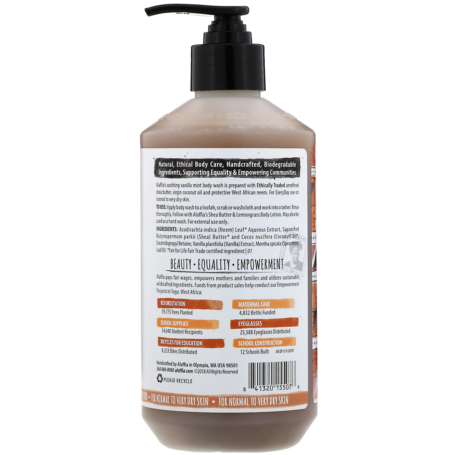 Everyday Shea, Sabonete Líquido Corporal, Baunilha e Menta, 475 ml (16 fl oz) - Imagem 2