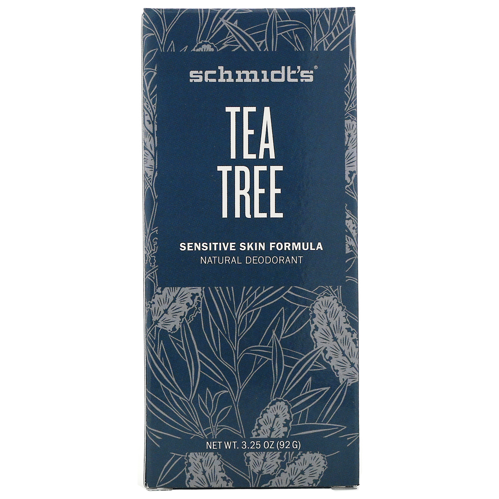 Schmidt's Naturals, Desodorante Natural, Fórmula para Pele Sensível, Árvore do Chá, 92 g (3,25 oz)