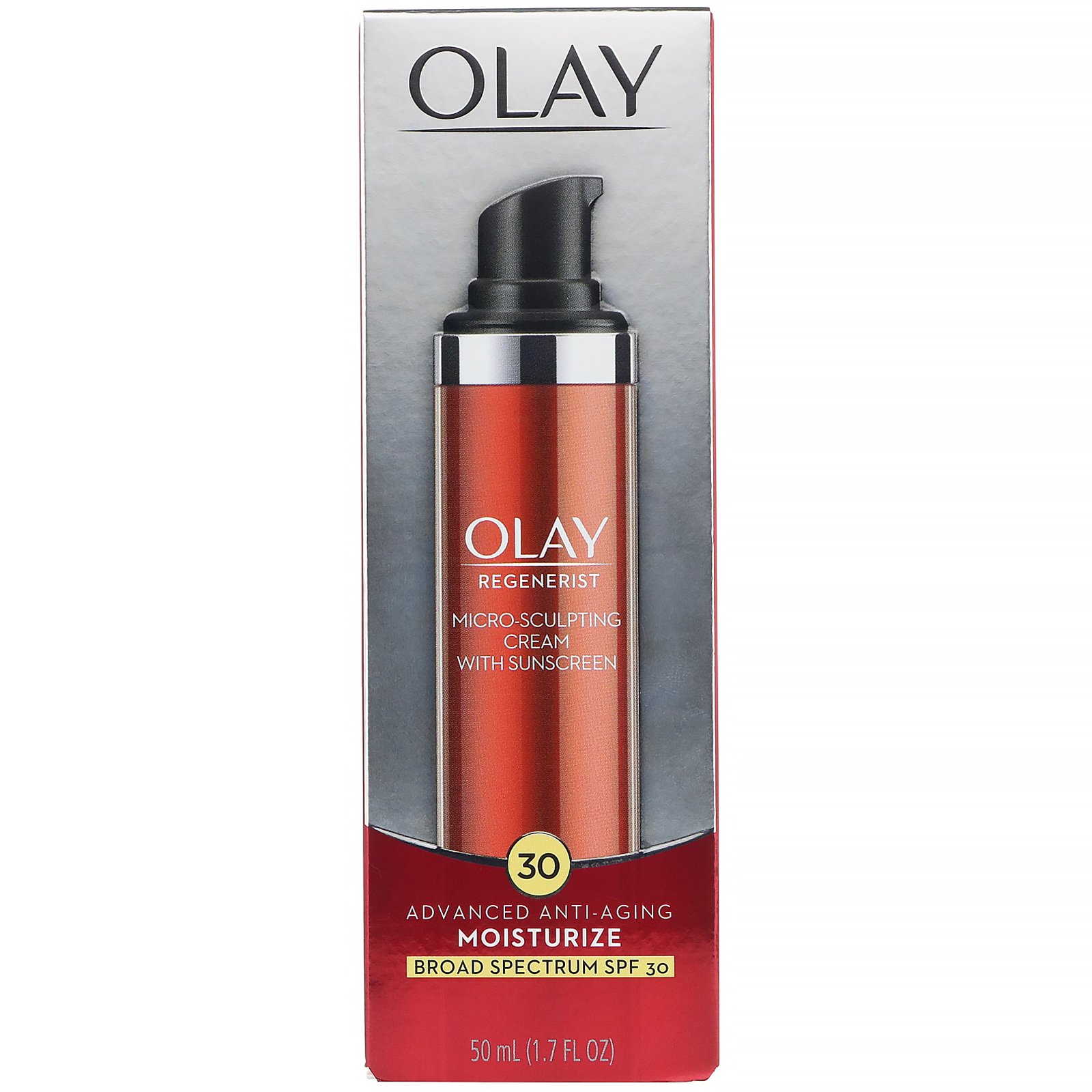 Olay, Regenerist, Creme Microescultor com protetor solar, FPS 30, 50 ml (1,7 fl oz) - Imagem 2