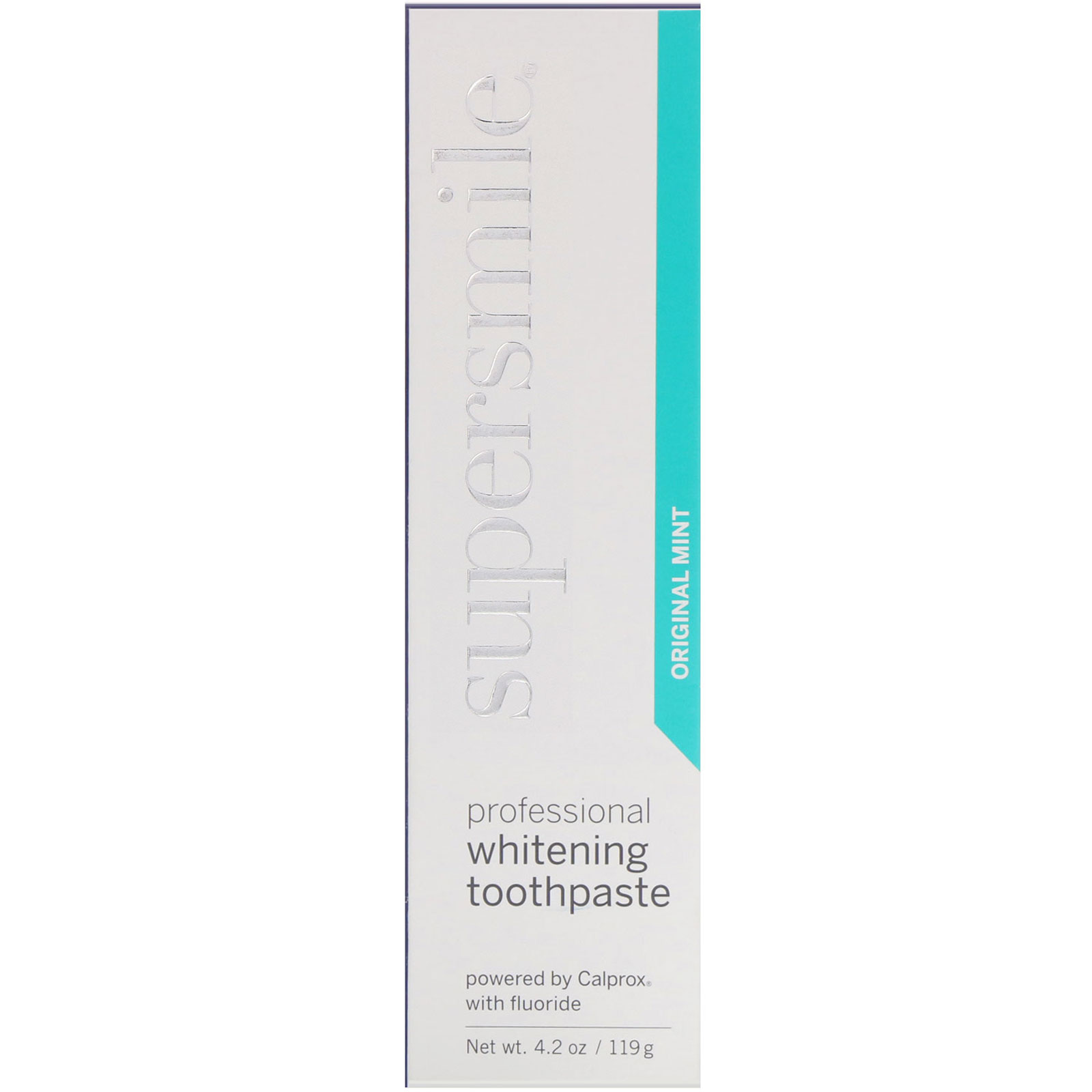 Supersmile, Creme dental clareador profissional, Menta original, 119 g