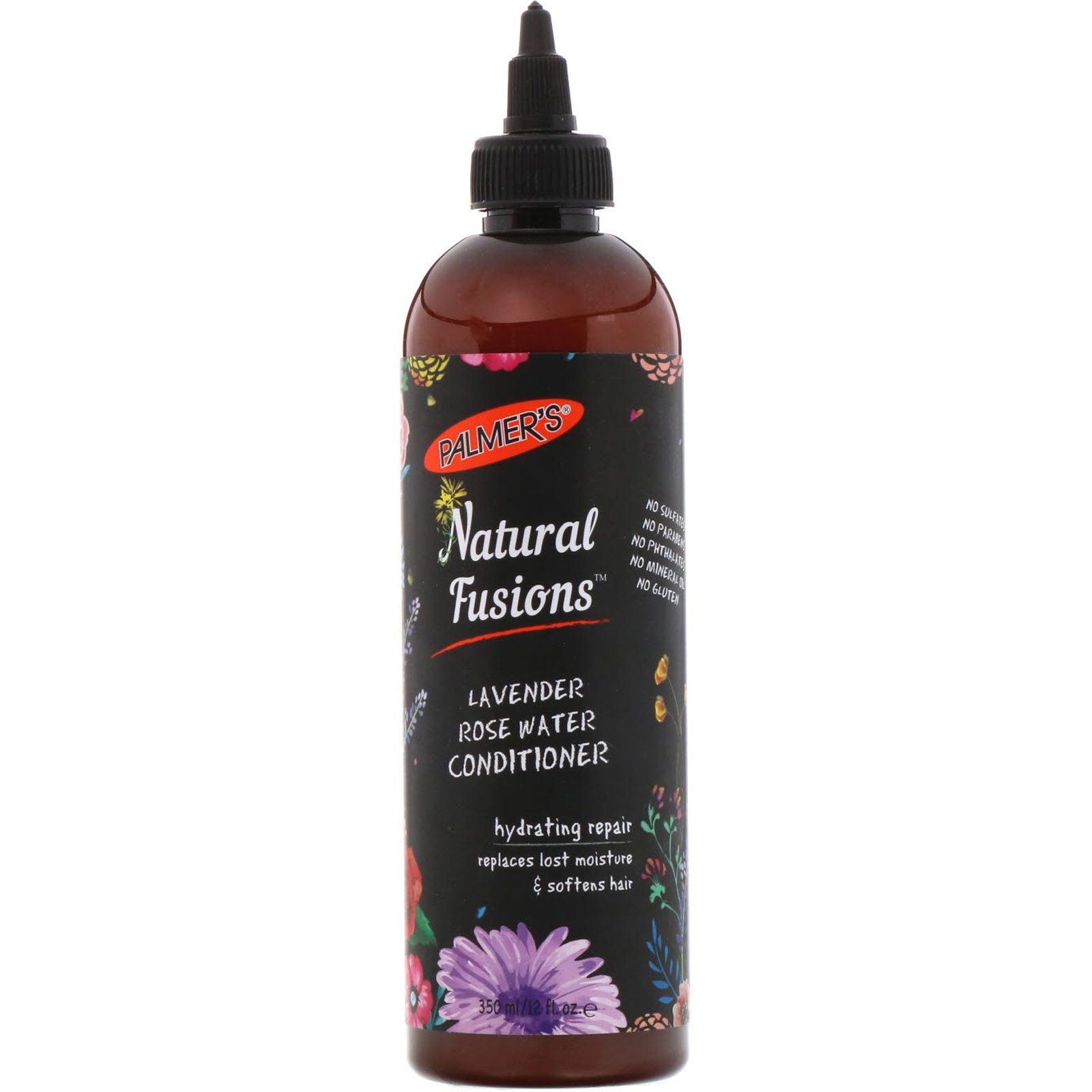 Palmer's, Natural Fusions, Condicionador de Água de Rosas com Lavanda, 350 ml