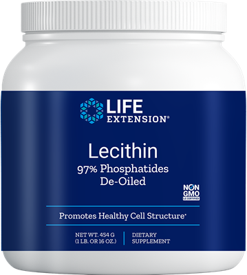 Life Extension Lecithin - Net Wt. 454 g (1 lb or 16 oz)