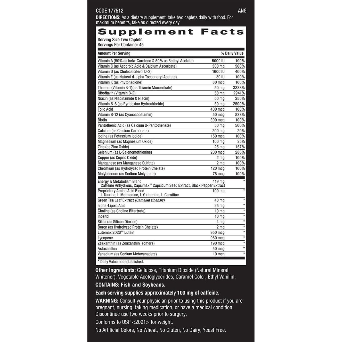 GNC Mega Men Energy & Metabolism Multivitamins - 90 ct. - Imagem 2