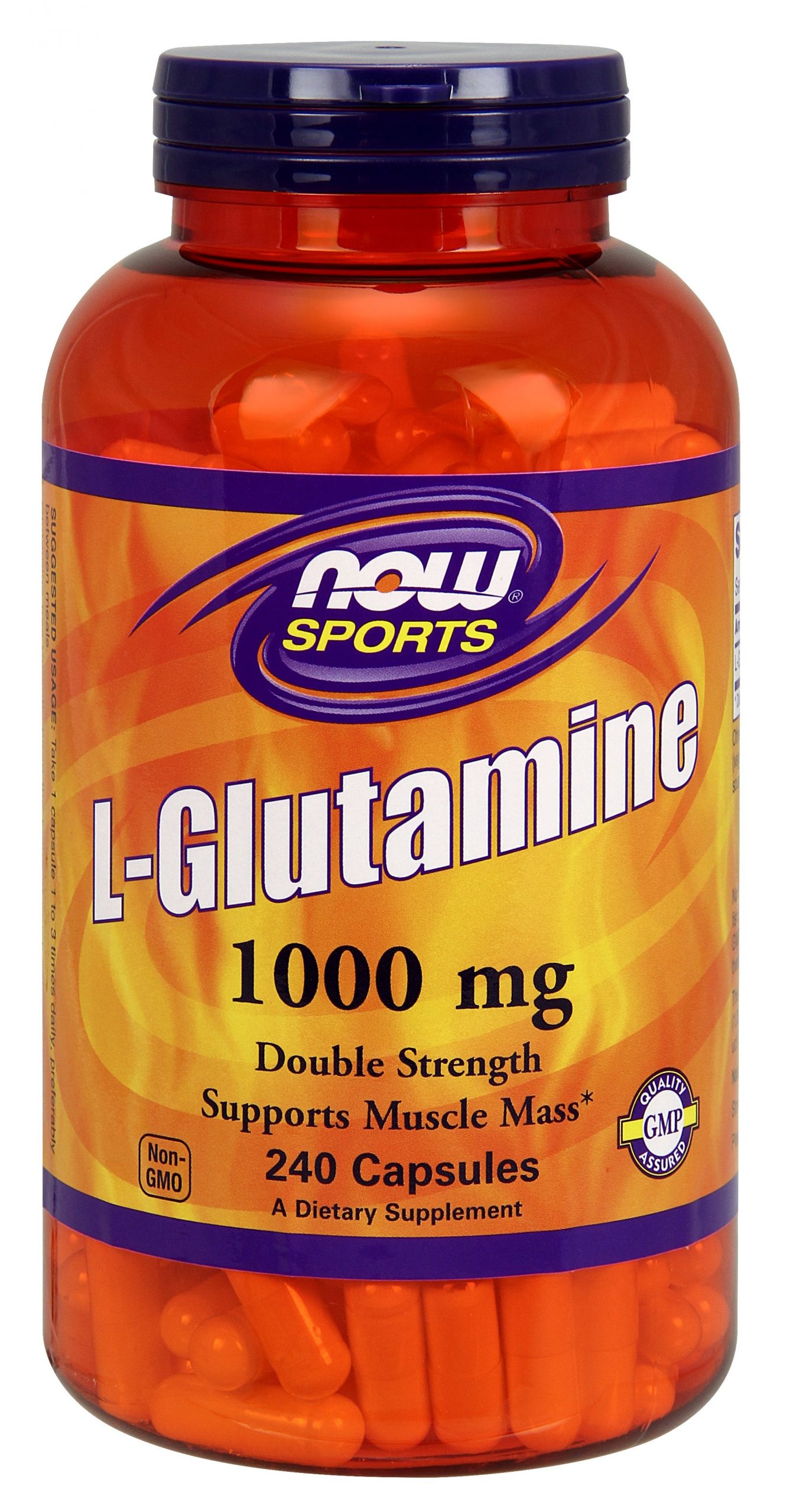 NOW Foods L-Glutamine 1000 mg - 240 Capsules