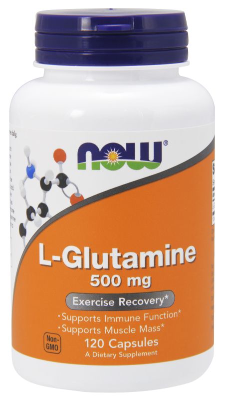 NOW Foods L-Glutamine 500 mg - 120 Veg Capsules - Imagem 3