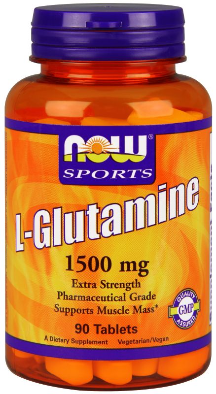 NOW Foods L-Glutamine 1500 mg - 90 Tablets - Imagem 3