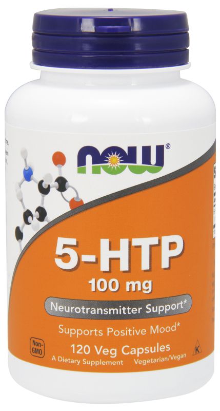 NOW Foods 5-HTP 100 mg - 120 Veg Capsules - Imagem 3