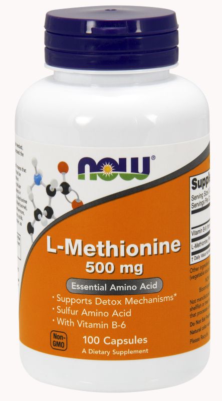 NOW Foods L-Methionine 500 mg - 100 Capsules - Imagem 3