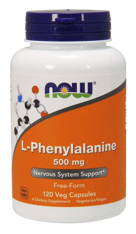 NOW Foods L-Phenylalanine 500 mg - 120 Veg Capsules - Imagem 3