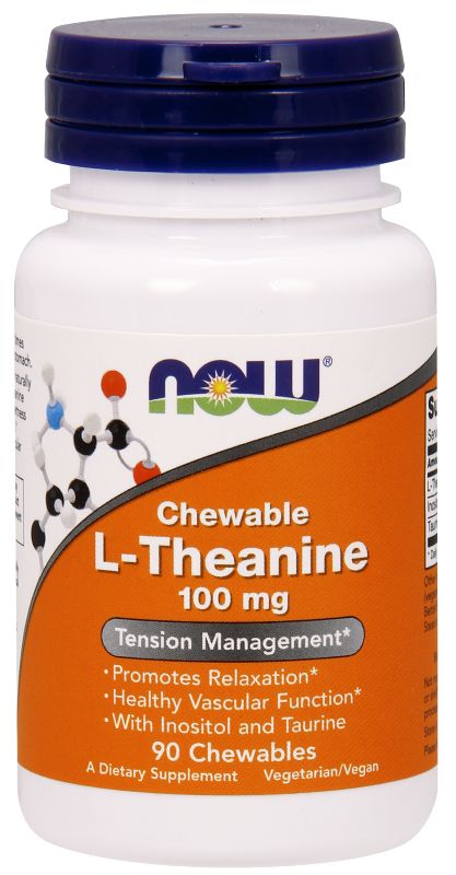 NOW Foods L-Theanine 100 mg - 90 Chewables