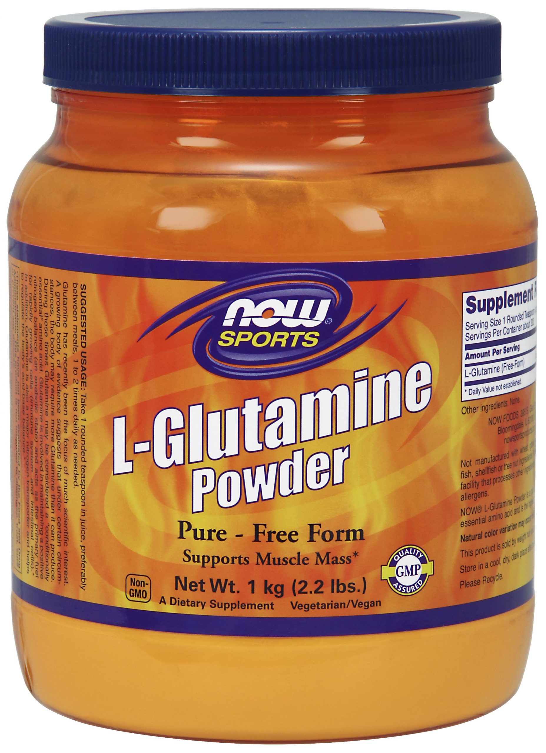 NOW Foods L-Glutamine Powder - 1 kg (35.3 oz)
