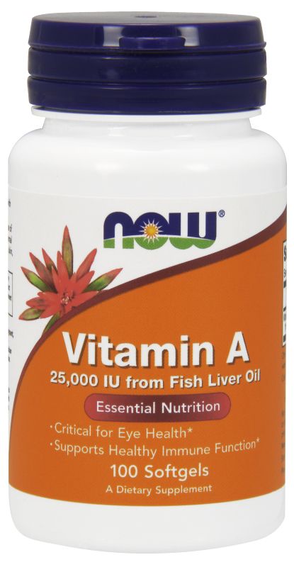 NOW Foods Vitamin A 25,000 IU - 100 Softgels