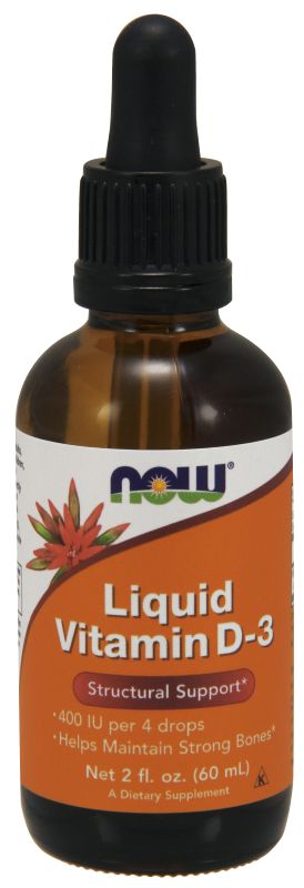 NOW Foods Liquid Vitamin D-3 - 2 oz. - Imagem 2