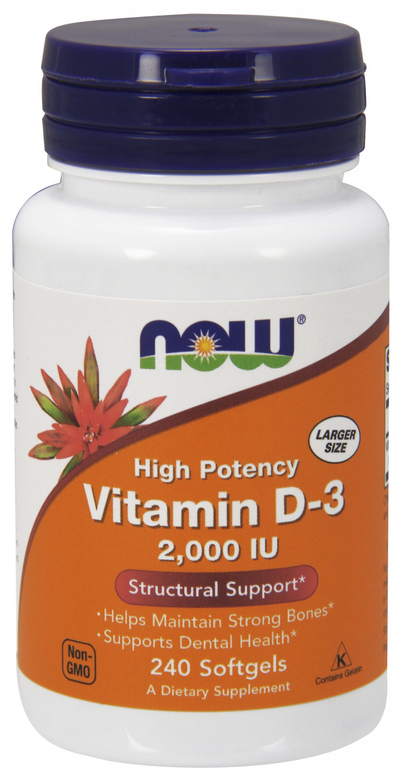NOW Foods Vitamin D-3 2000 IU - 240 Softgels