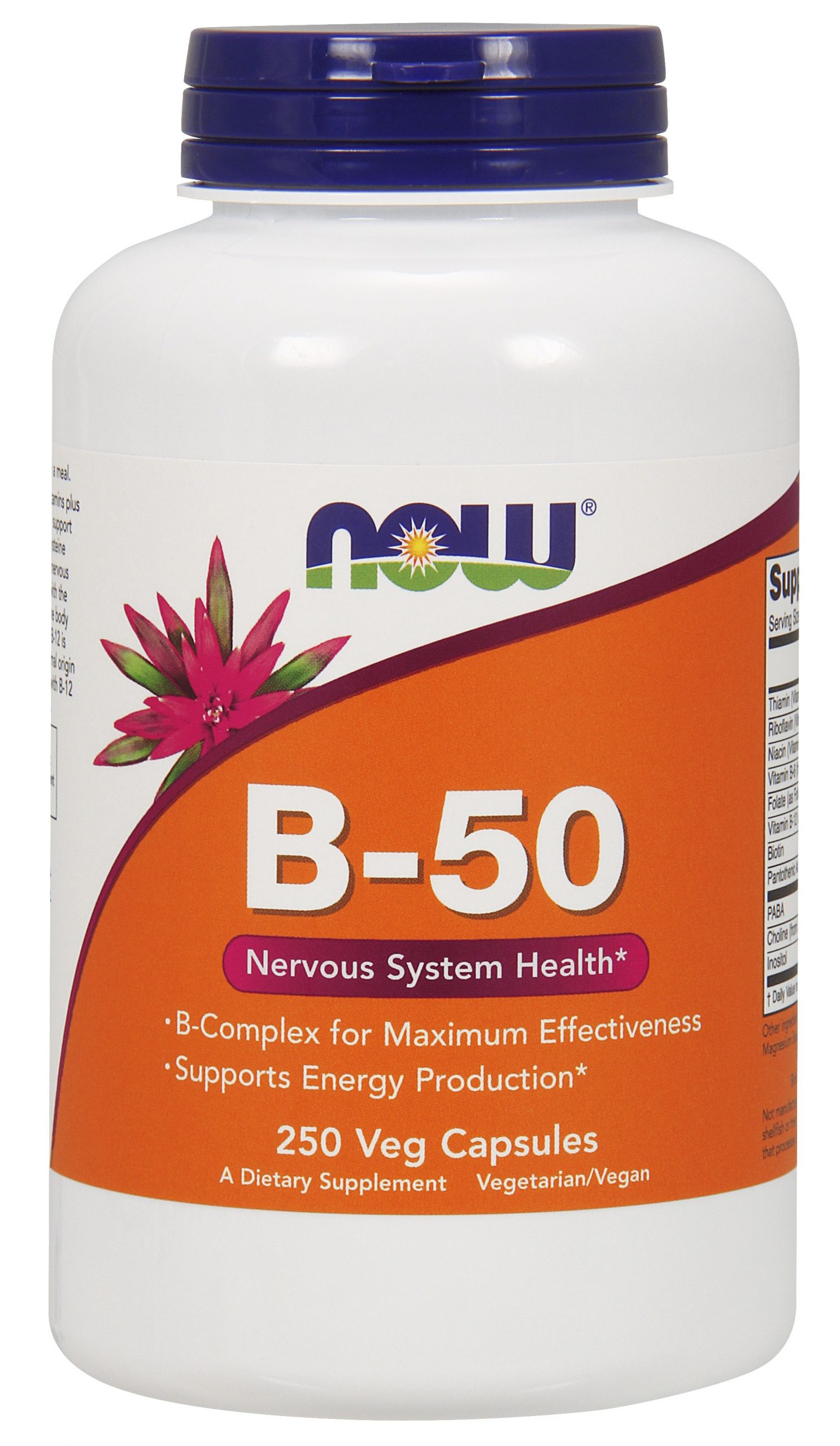 NOW Foods Vitamin B-50mg - 250 Capsules