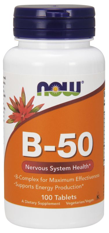 NOW Foods Vitamin B-50 - 100 Tablets