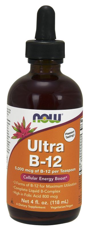 NOW Foods Ultra B-12 Liquid - 4 oz. - Imagem 2