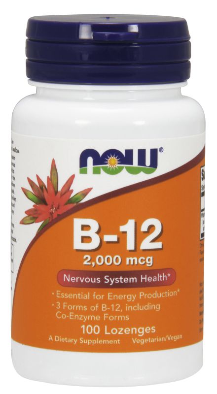 NOW Foods B-12 2,000 mcg - 100 Lozenges