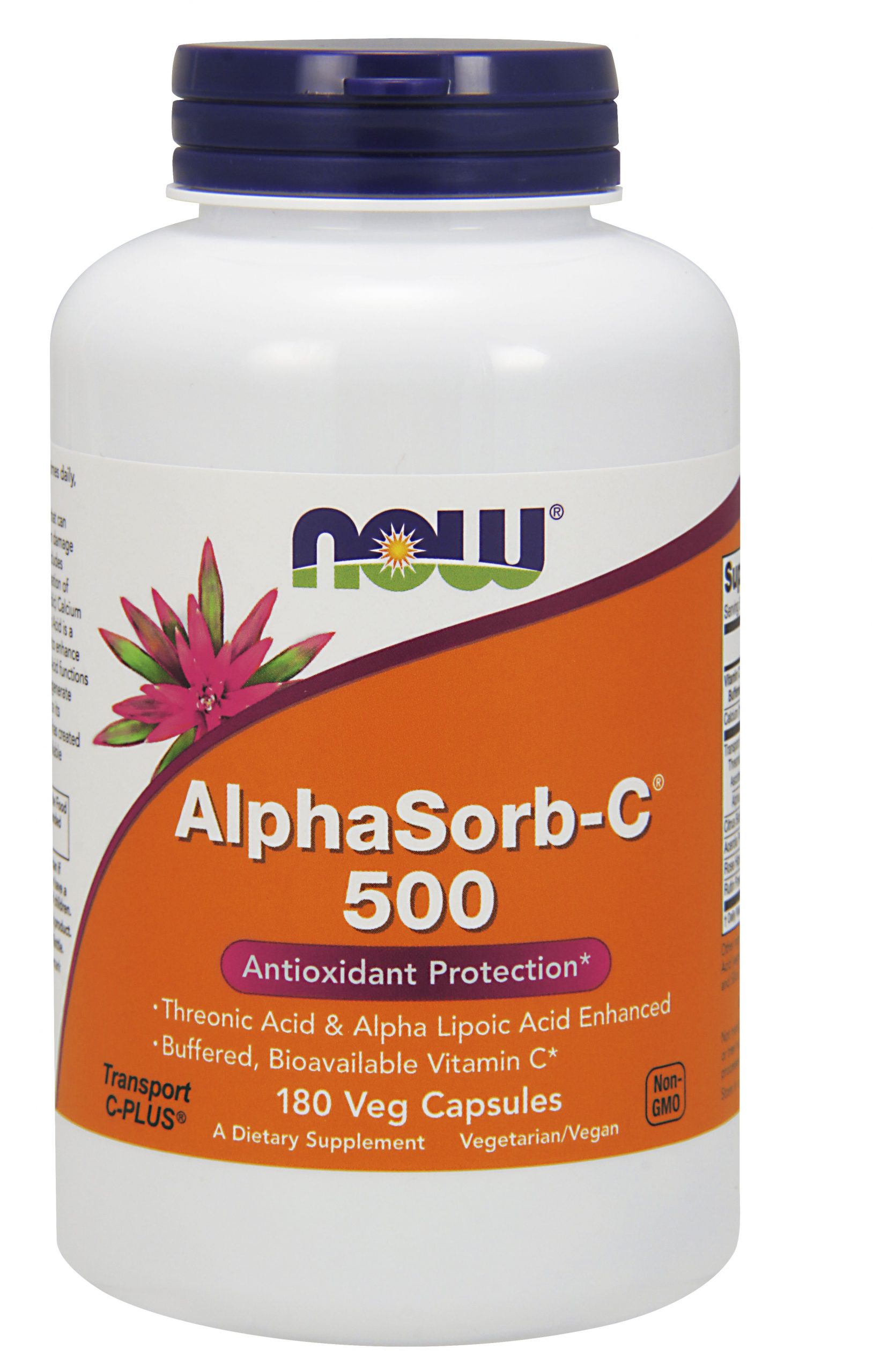 NOW Foods AlphaSorb-C™ 500 - 180 Veg Capsules