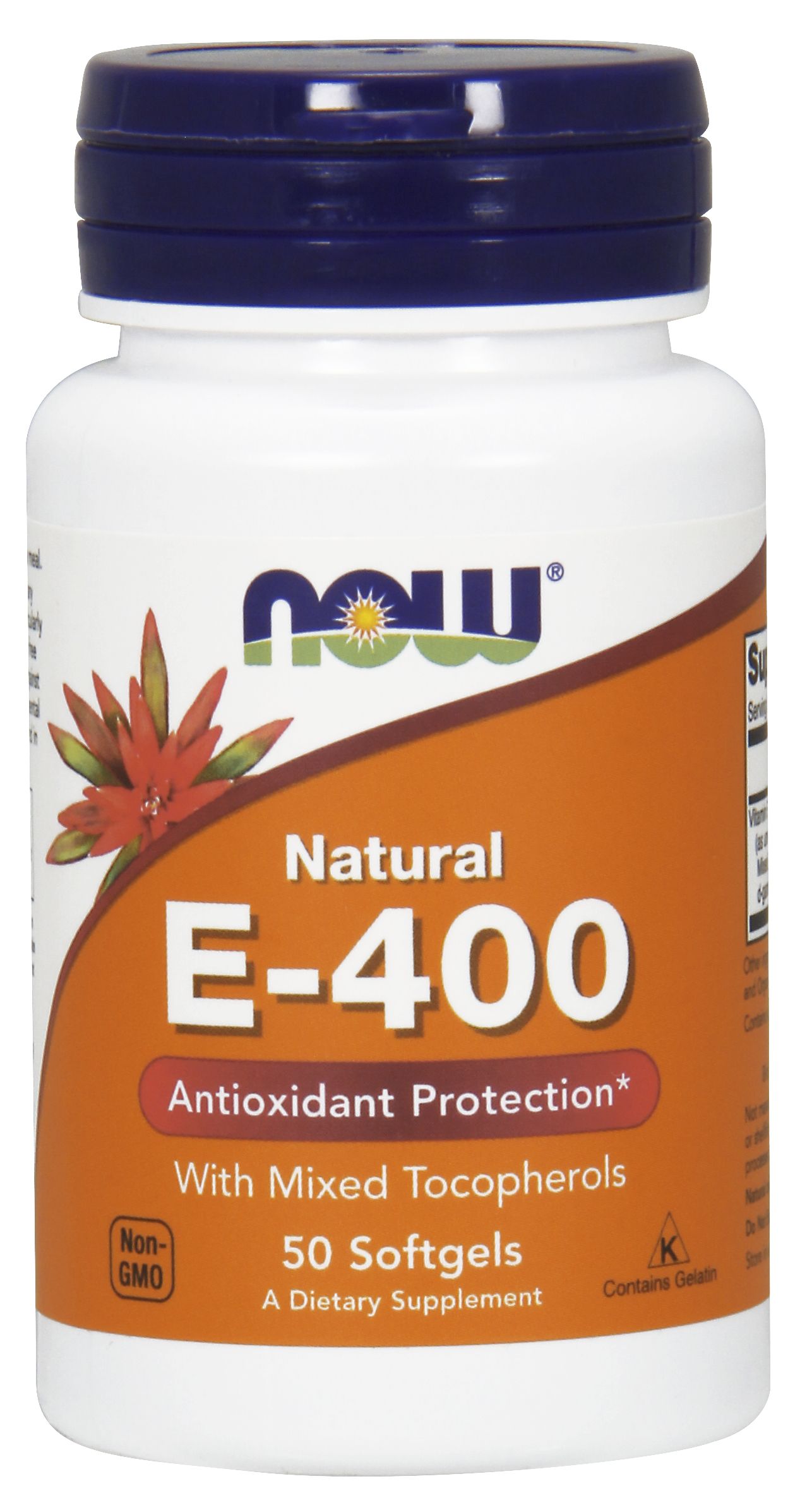 NOW Foods Vitamin E-400 IU MT - 50 Softgels