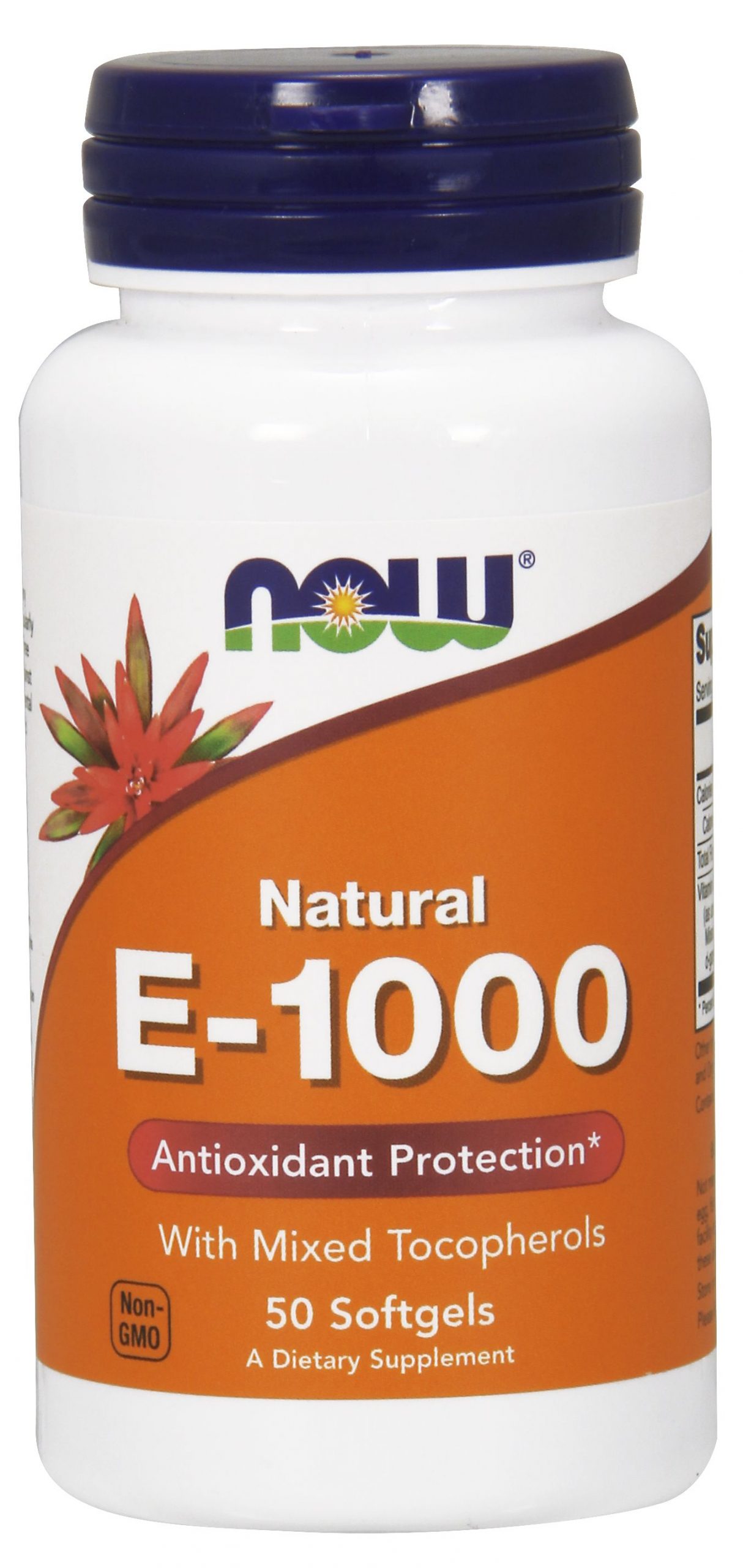 NOW Foods Vitamin E-1000 IU Mixed Tocopherols - 50 Softgels