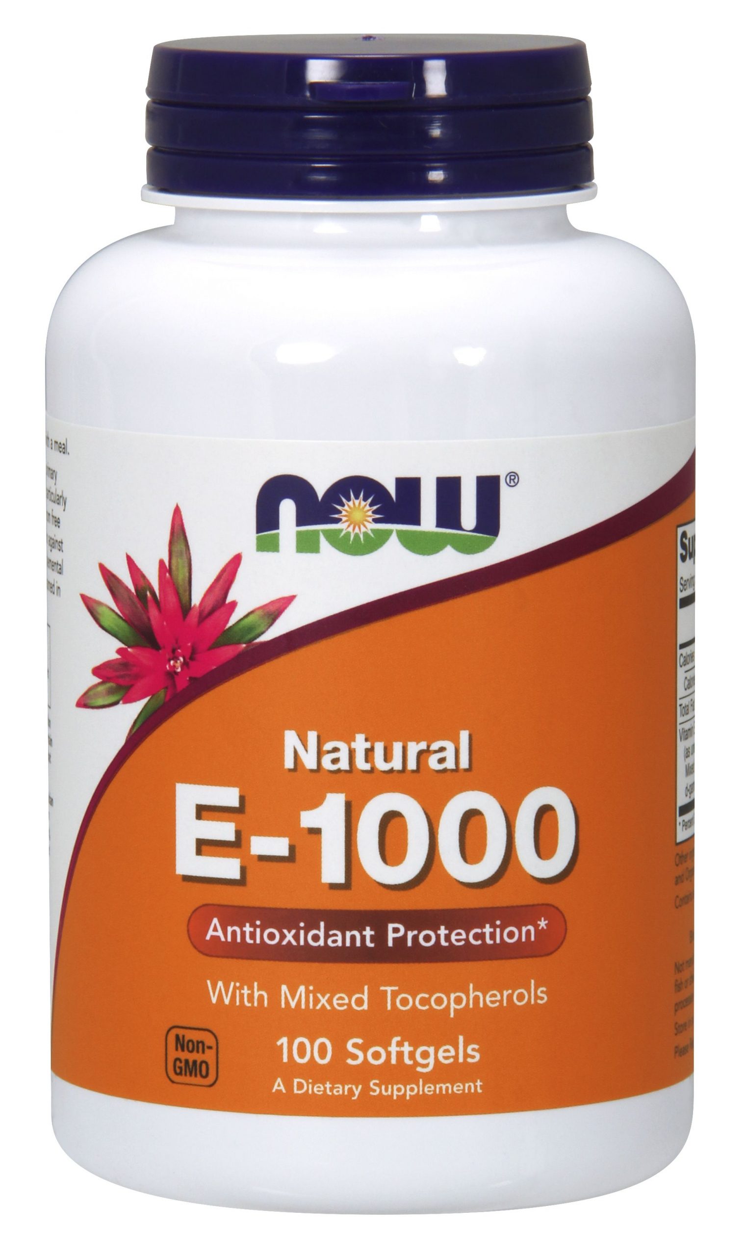 NOW Foods Vitamin E-1000 IU Mixed Tocopherols - 100 Softgels