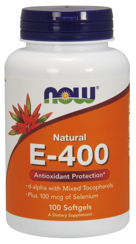 NOW Foods Vitamin E-400 IU - 100 Softgels