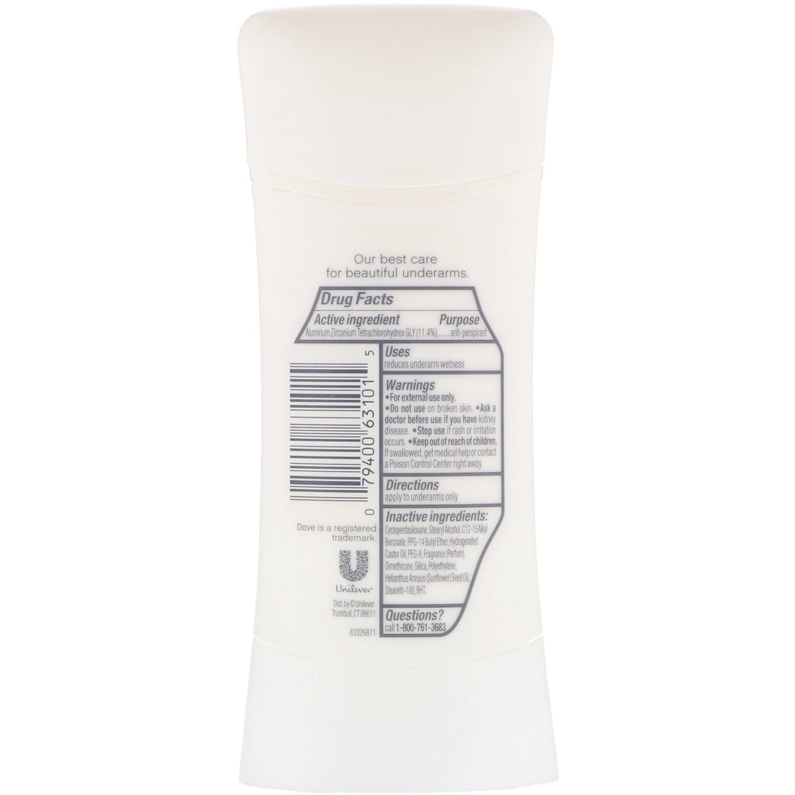 Dove, Advanced Care, Invisível, desodorante antitranspirante, Sheer Fresh, 74 g - Imagem 2