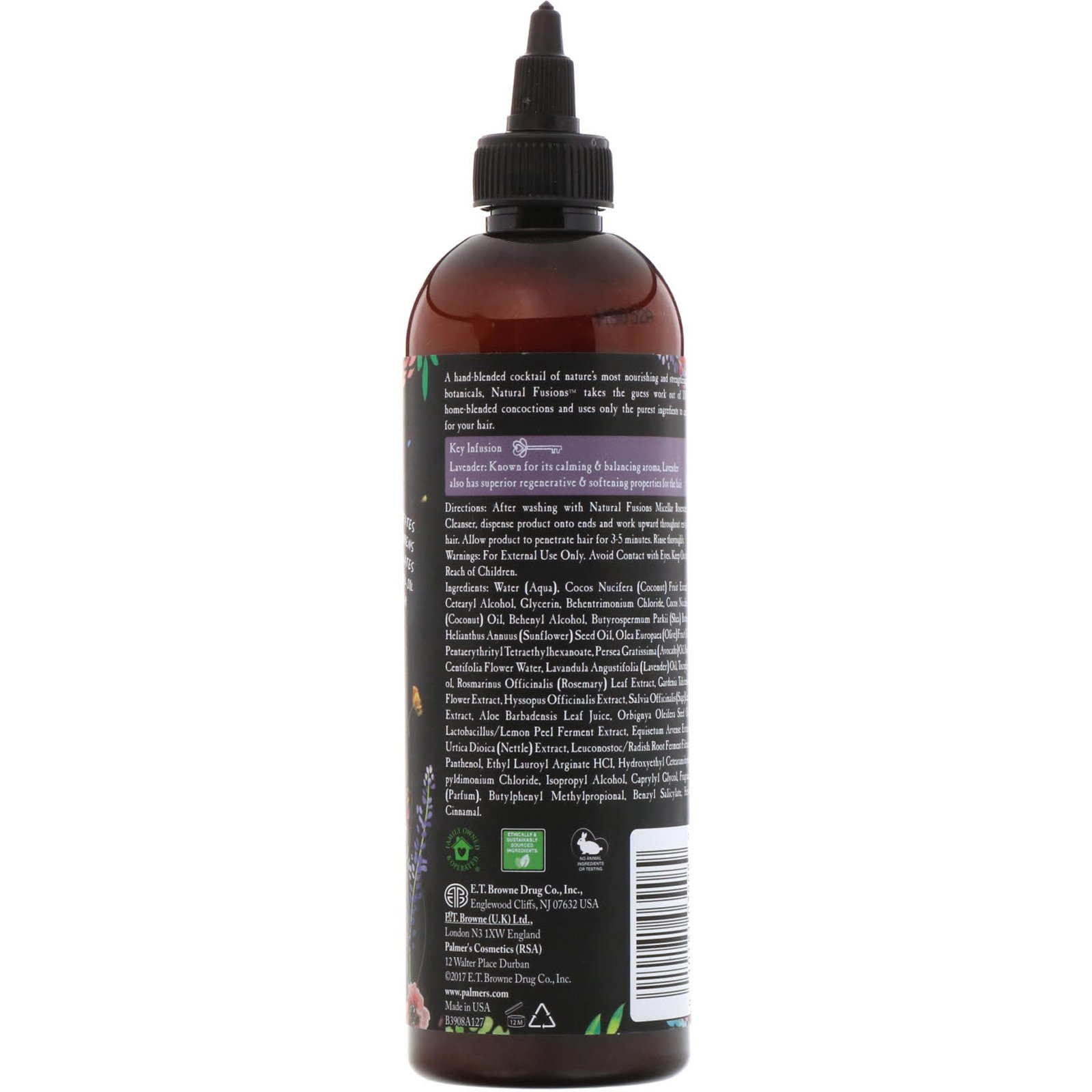 Palmer's, Natural Fusions, Condicionador de Água de Rosas com Lavanda, 350 ml - Imagem 2