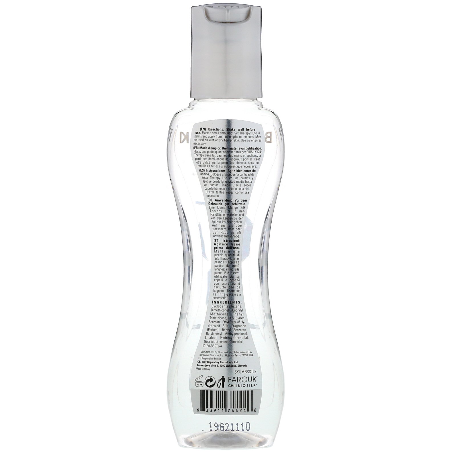 Biosilk, Silk Therapy, Lite, 2.26 fl oz (67 ml) - Imagem 2