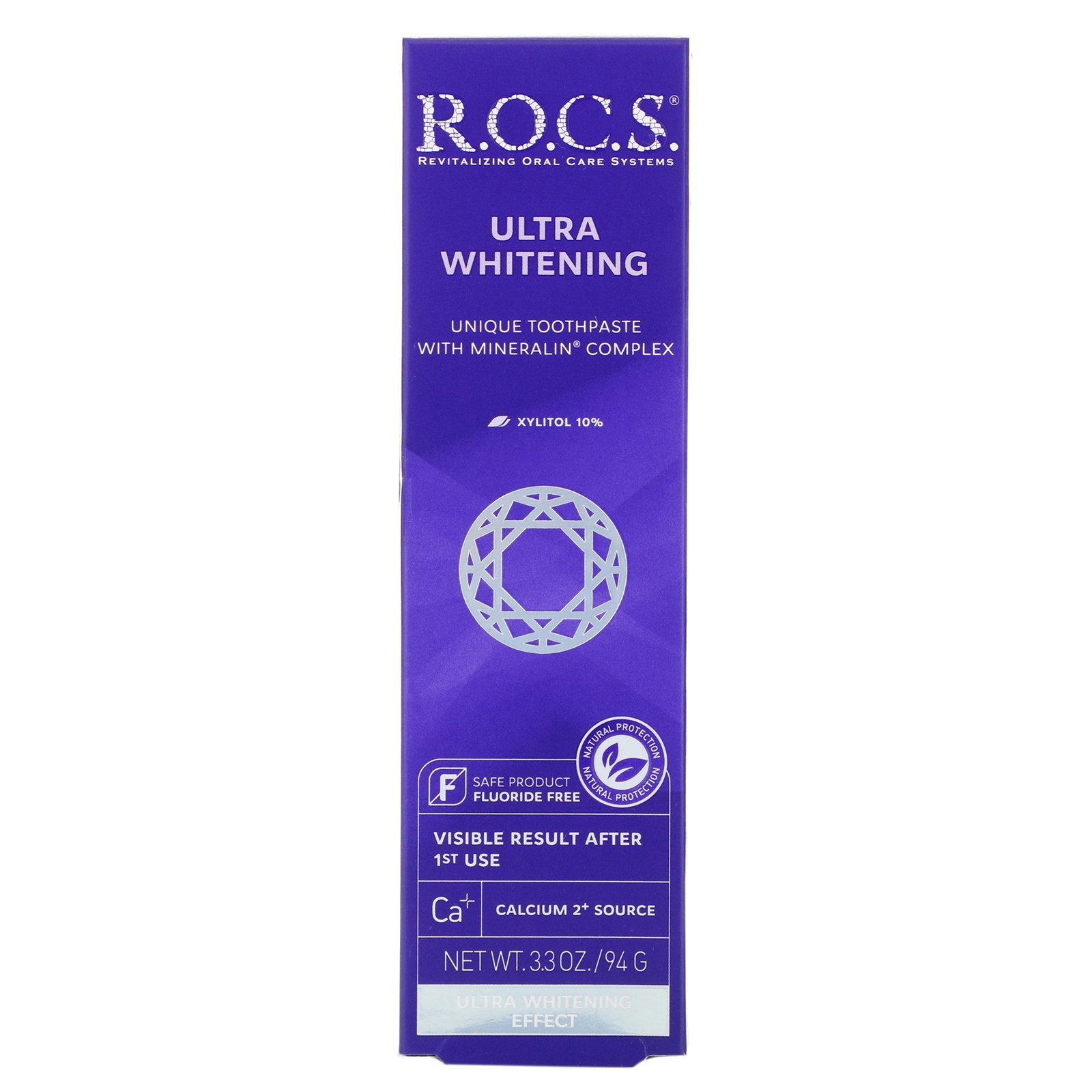 R.O.C.S. , Ultra Whitening Toothpaste, 3.3 oz (94 g) - Imagem 2