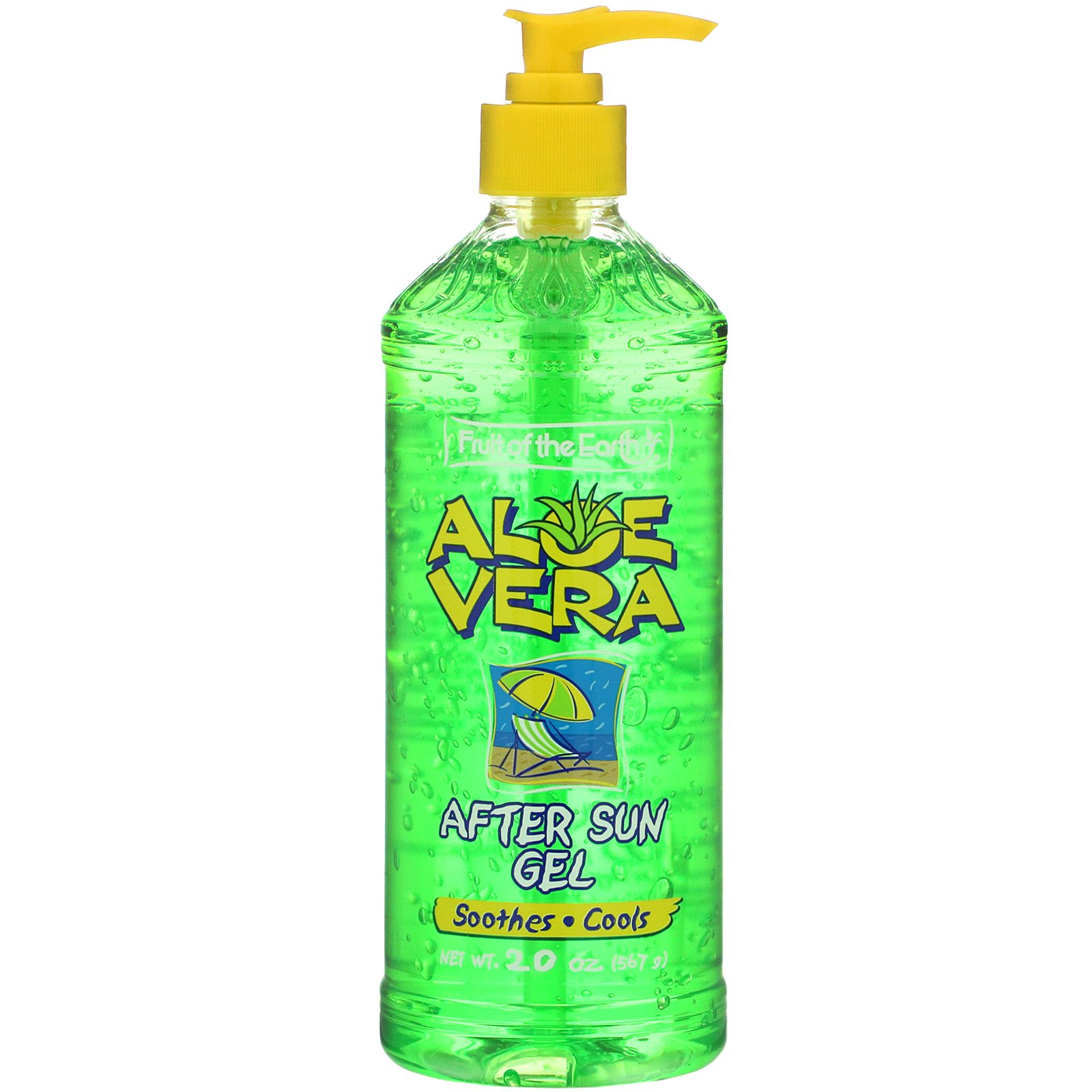 Fruit of the Earth, Aloe Vera, After Sun Gel, 20 oz (567 g)