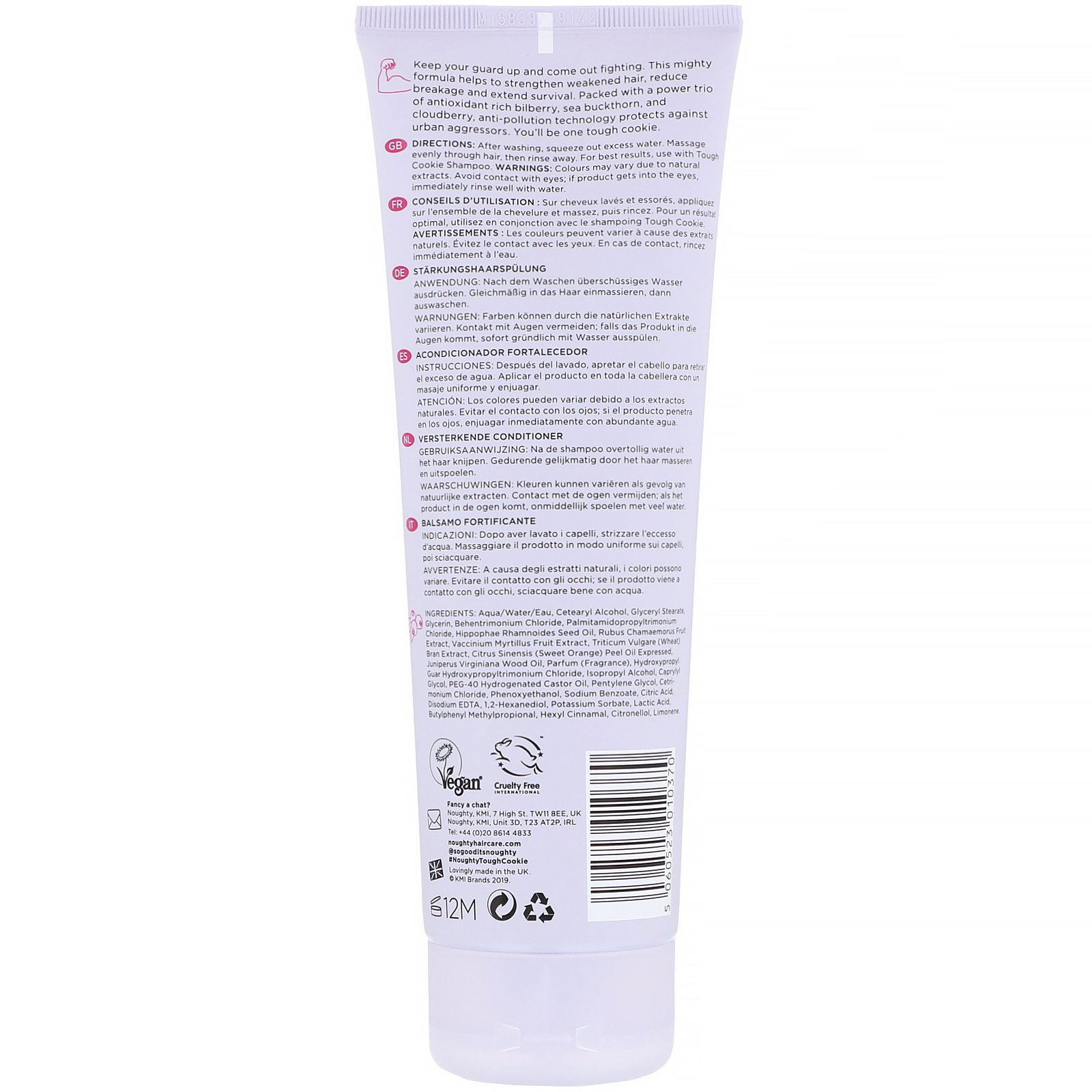 Noughty, Tough Cookie, Strengthening Conditioner, For Weak, Brittle Hair, 8.4 fl oz (250 ml) - Imagem 2
