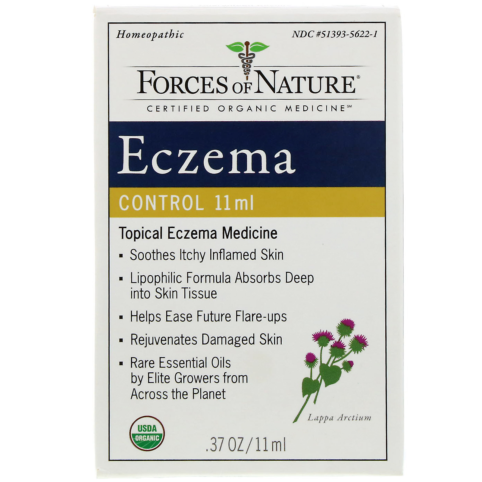 Forces of Nature, Controle para Eczema, 0,37 oz (11 ml)