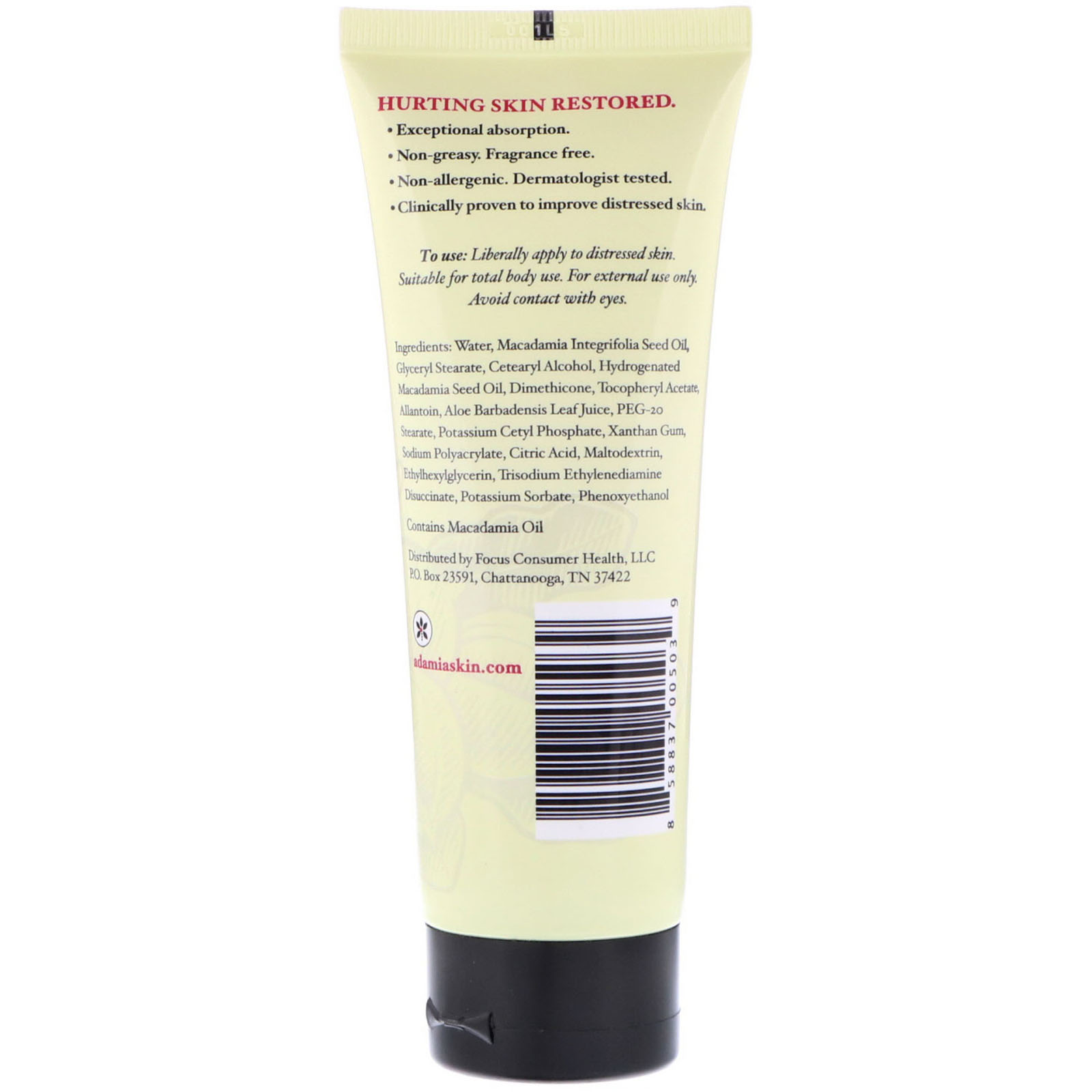 Adamia, Loção Terapêutica para Reparo com Óleo de Macadâmia, 4 fl oz (118 ml) - Imagem 2