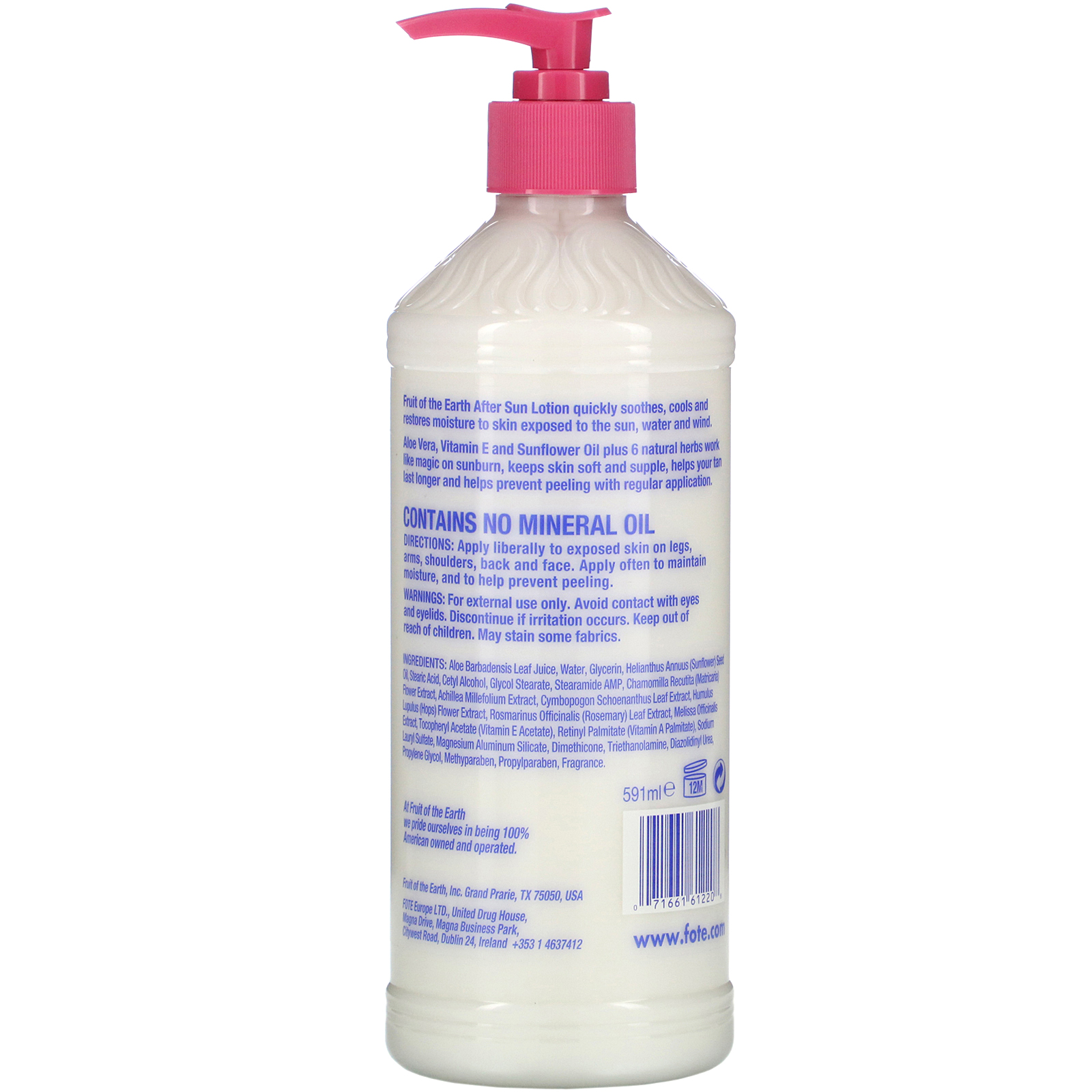 Fruit of the Earth, After Sun Lotion, Moisturizing, 20 fl oz (591 ml) - Imagem 2