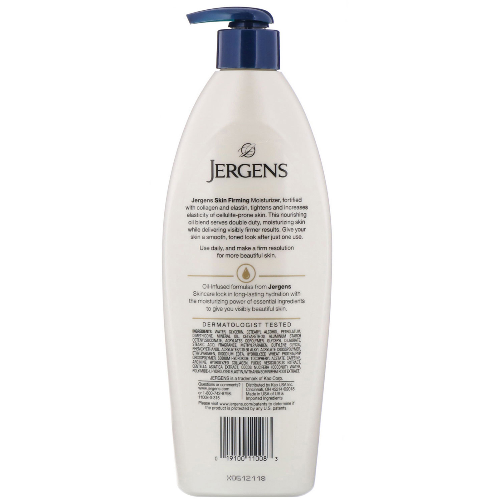 Jergens, Firmador da pele, Infusão de óleo, 496 ml - Imagem 2