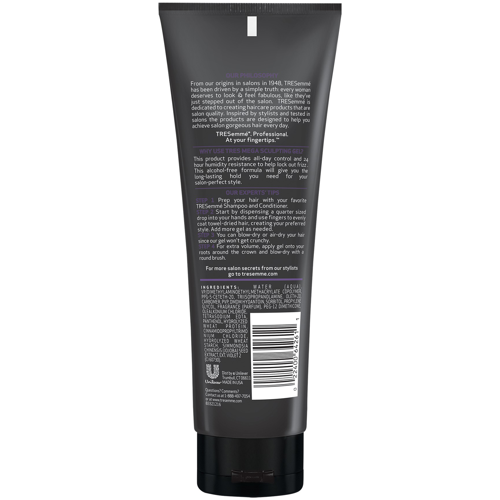 Tresemme, Tres Gel, gel capilar controle mega firme, 255 g - Imagem 2
