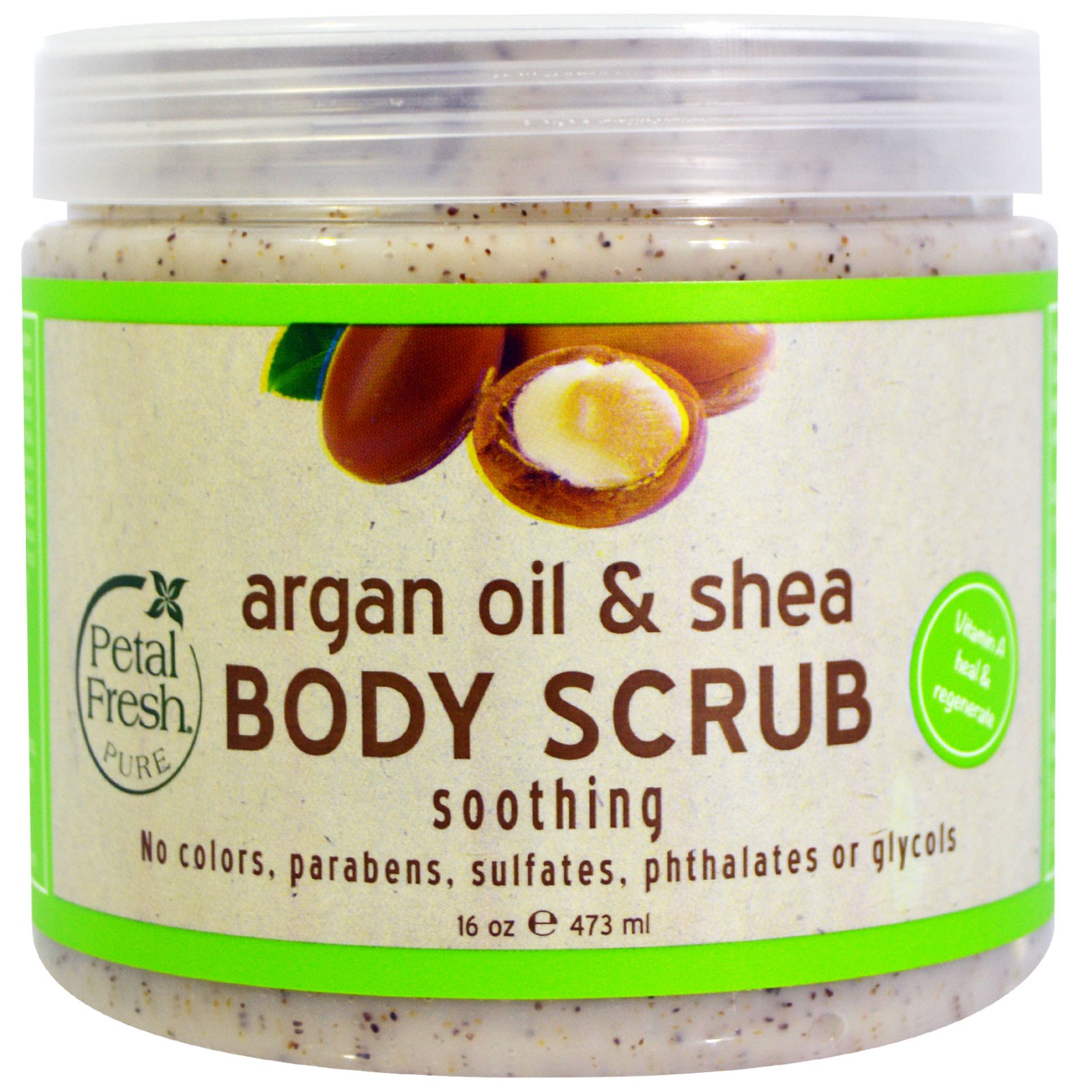 Petal Fresh, Pure, Esfoliante de Óleo de Argan e Manteiga de Karité, 16 oz (473 ml)