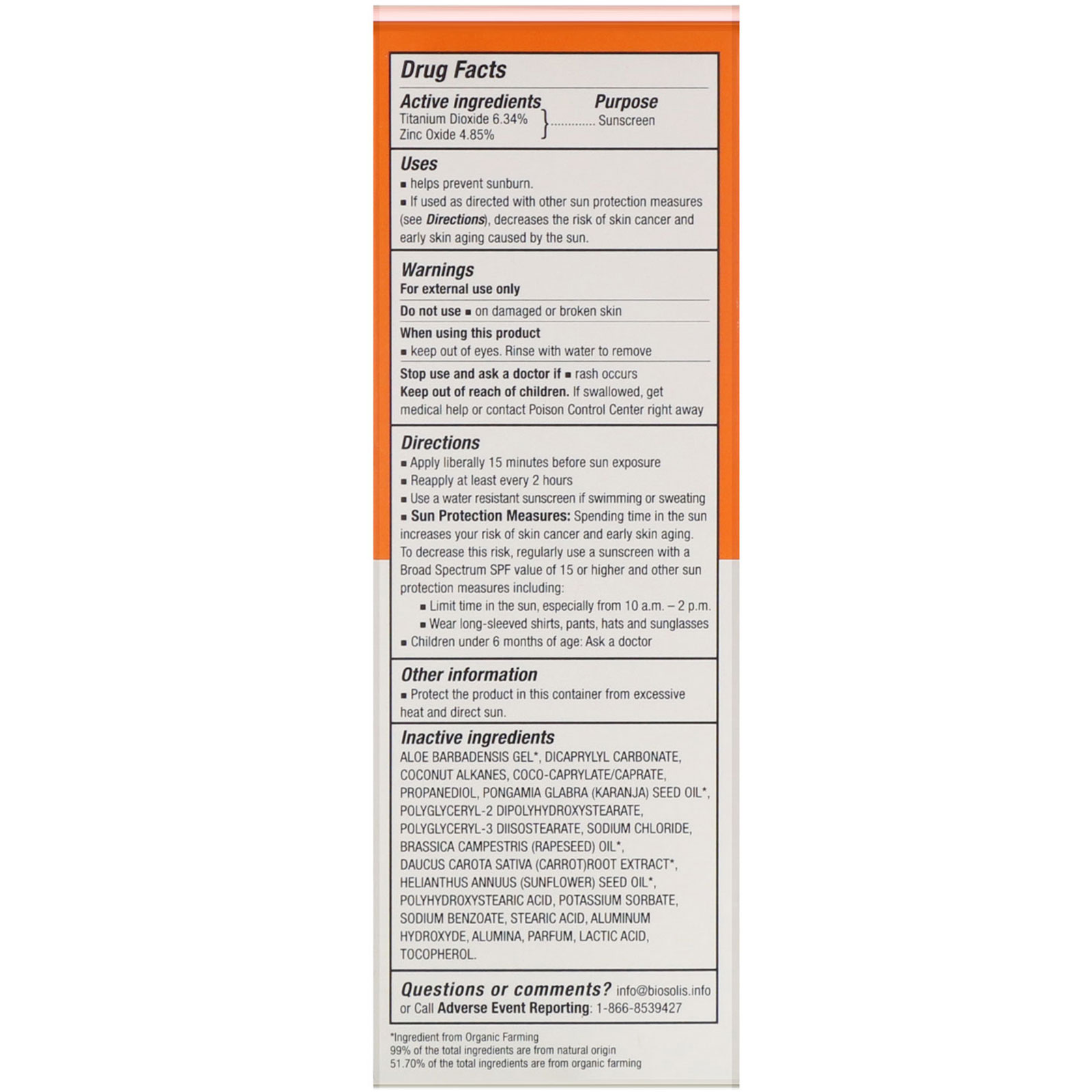Biosolis, Sun Milk, Protetor Solar, SPF 15, 100 ml (3,4 fl oz) - Imagem 2