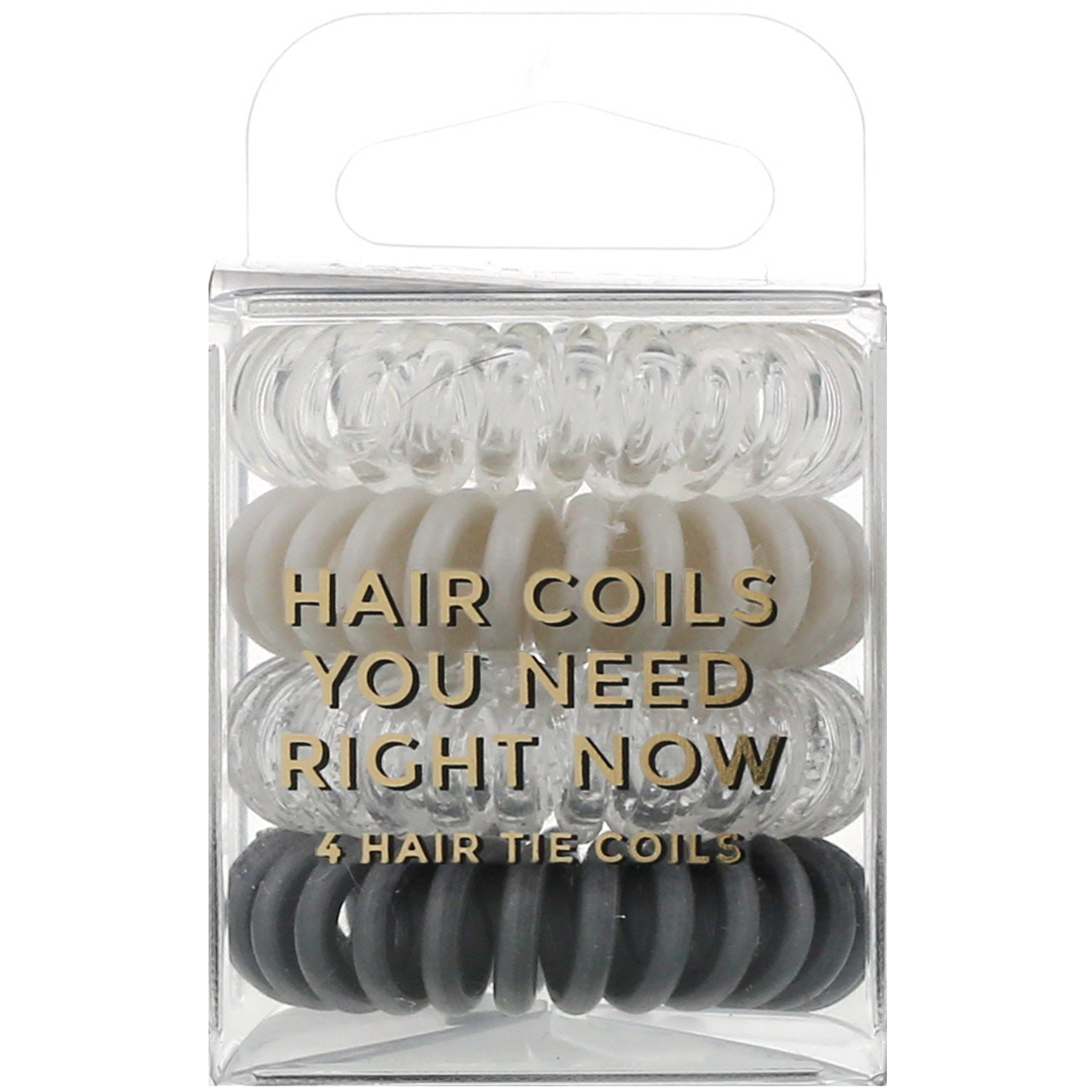 Kitsch, Hair Coils, Charcoal, 4 Pieces - Imagem 2