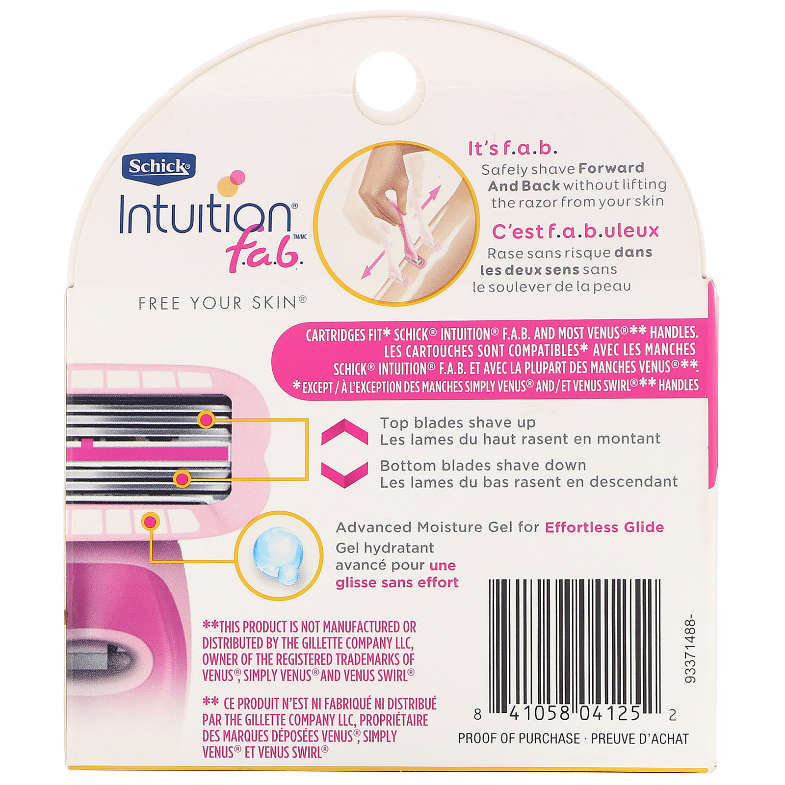 Schick, Intuition F.A.B., 3 refis - Imagem 2