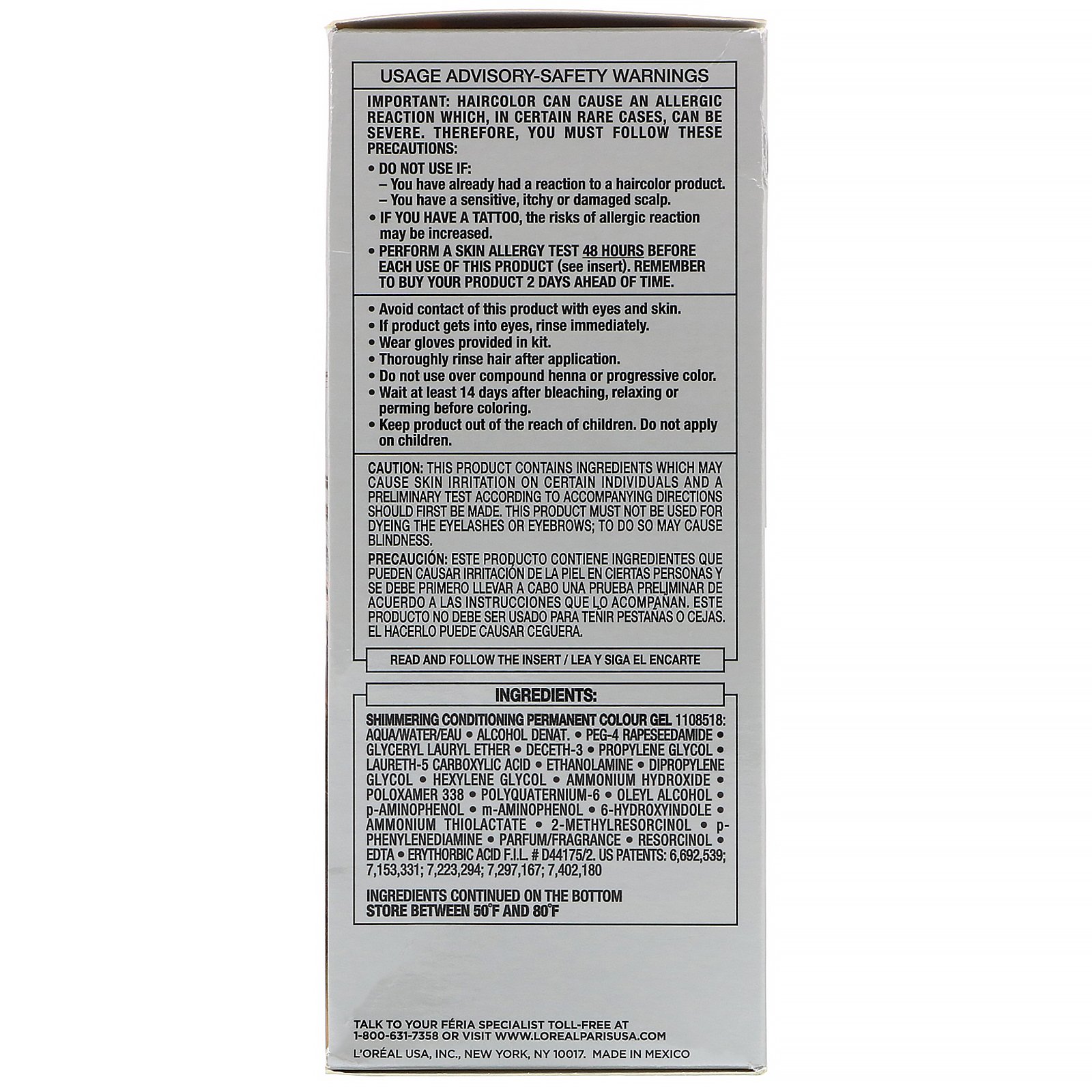 L'Oreal, Féria, cor brilhante multifacetada, Deep Bronzed Brown 45, 1 aplicação - Imagem 2