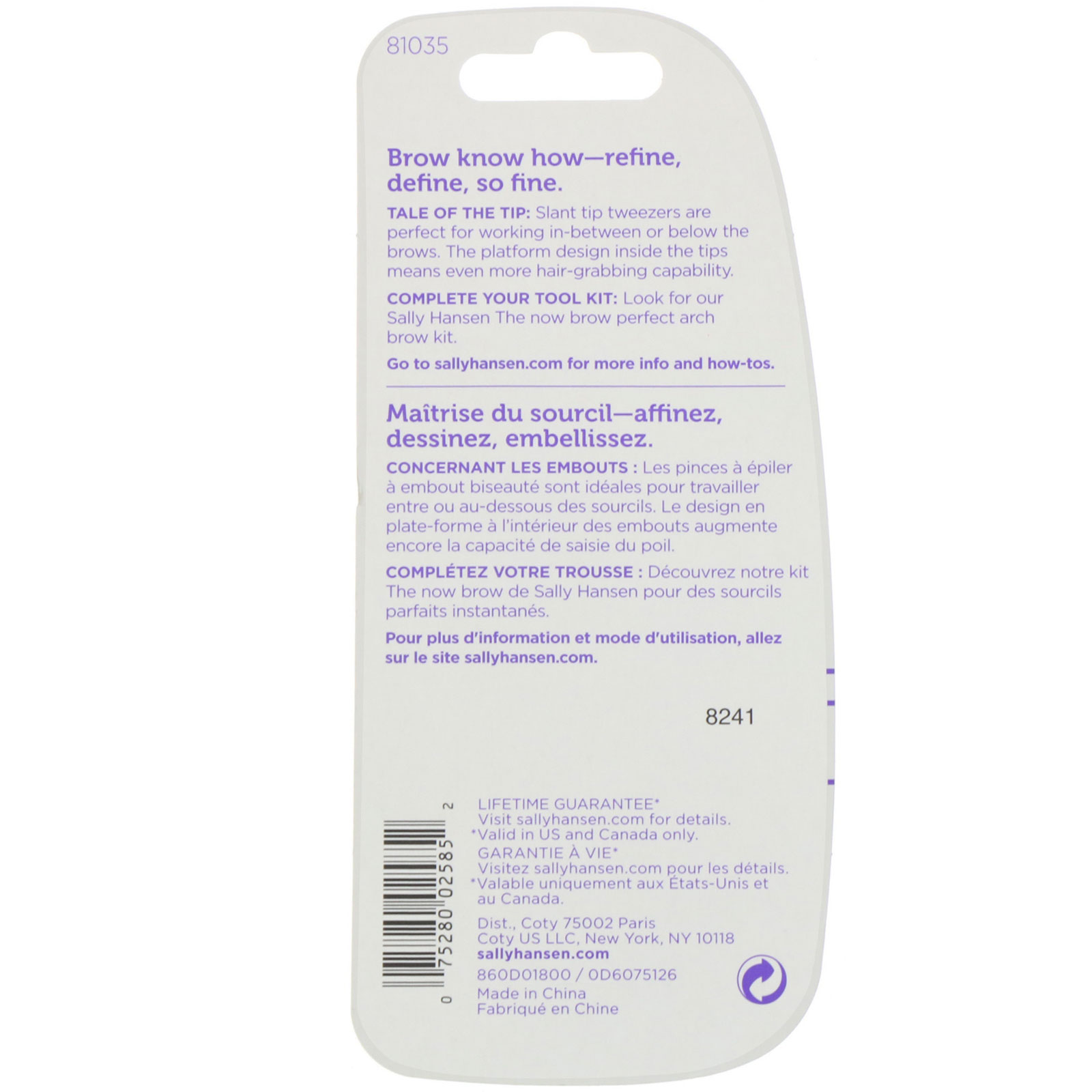 Sally Hansen, Easy Tweezy, Pinça com ponta inclinada com almofada, 1 unidade - Imagem 2