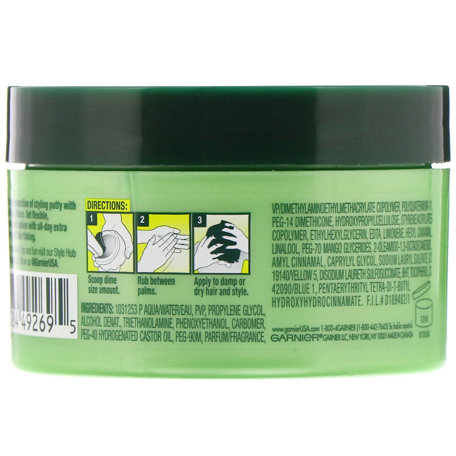 Garnier, Fructis Style, Massa poderosa Fiber Spikes, 100 g - Imagem 2