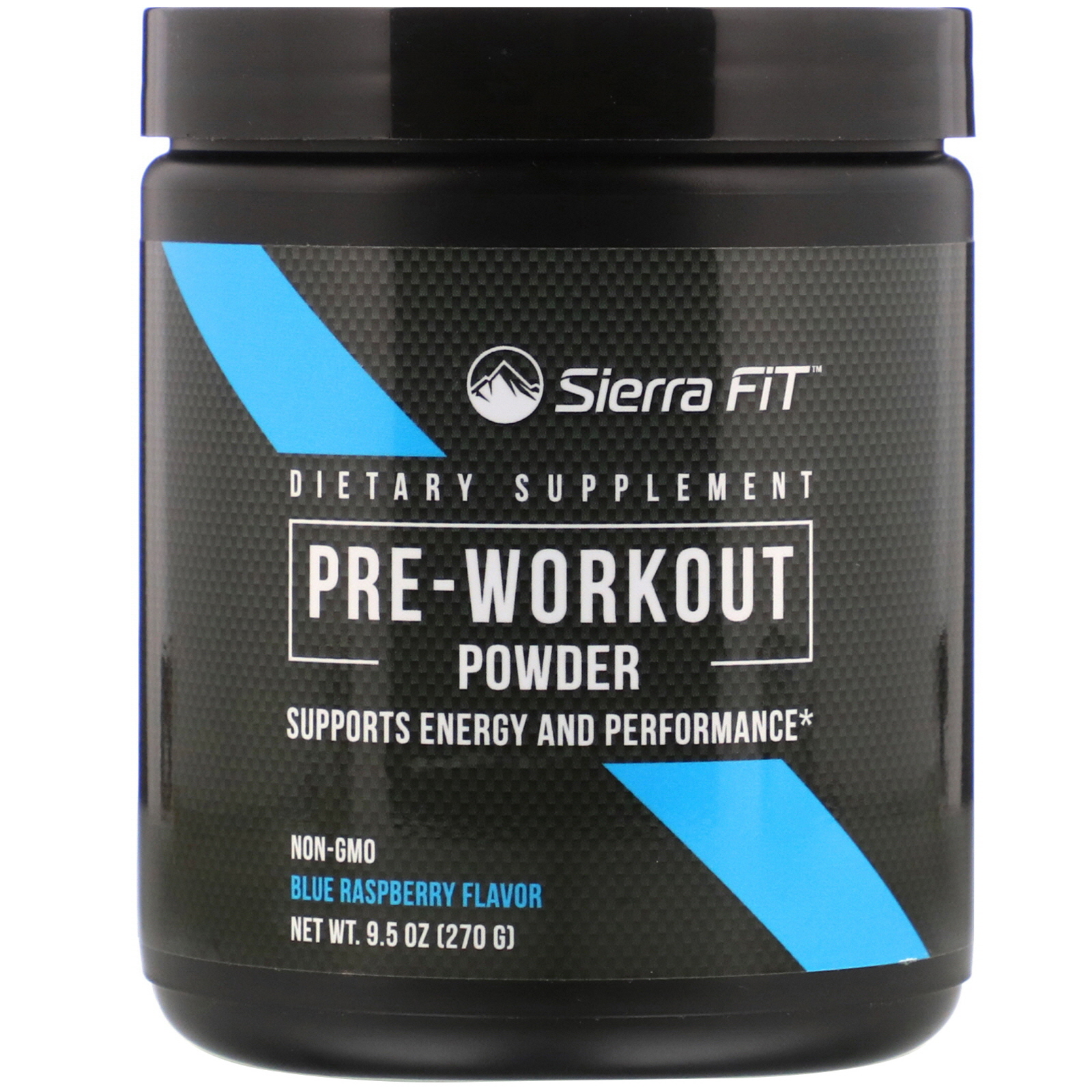 Sierra Fit, Pre-Workout Powder, Blue Raspberry, 9.5 oz (270 g)