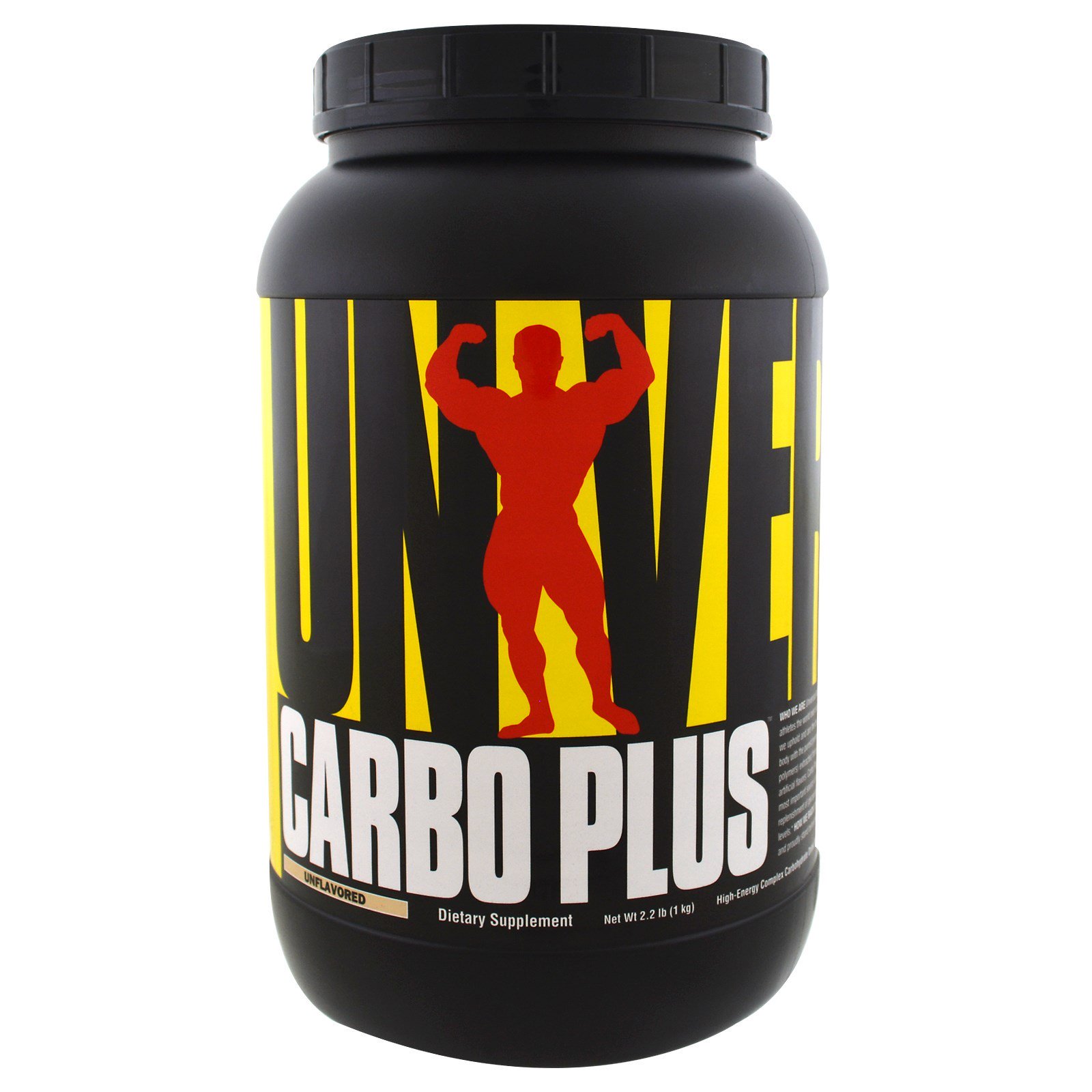 Universal Nutrition, Carbo Plus, Mistura para Bebida de Carboidratos Complexos de Alta Energia, Sem Sabor, 2,2 lbs (1 kg)